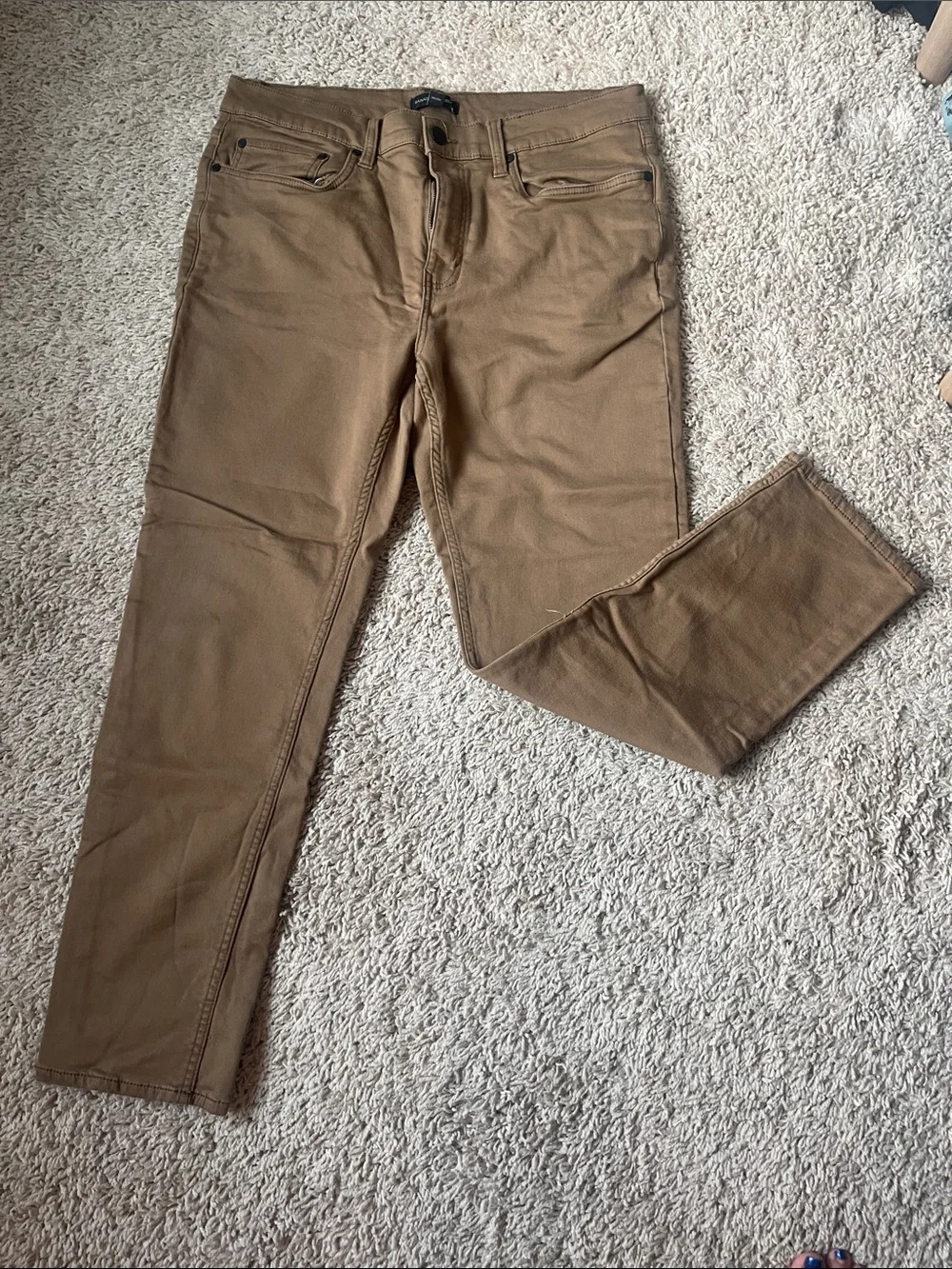 Banana Republic Factory Slim Straight Tan Chinos